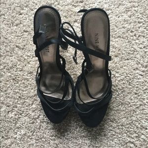 Nine West Black Sandal Heels